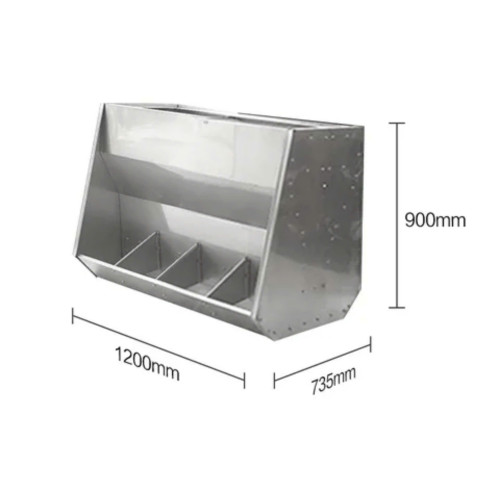 Máng Hộp Chia Ô Inox Dành Cho Lợn Thịt